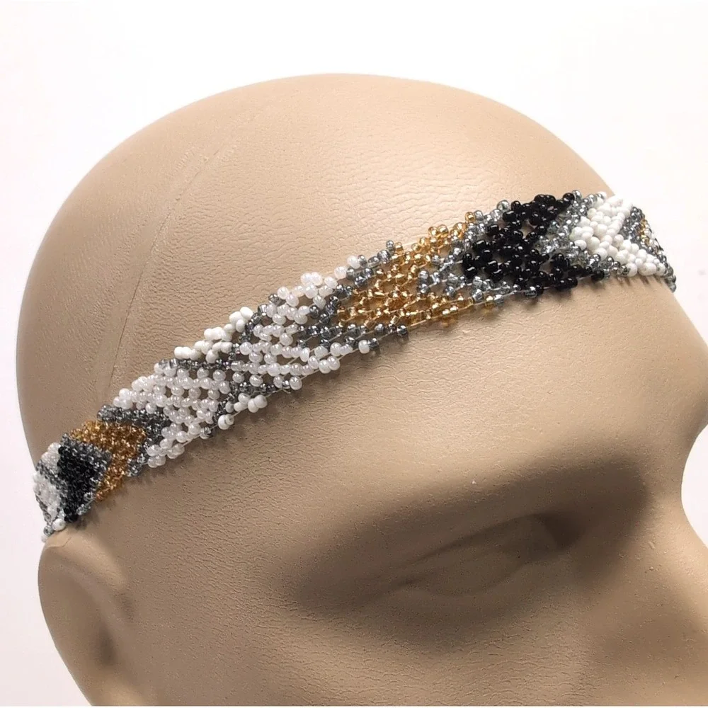 NEW Lot Of 4 Embellished Headbands 3 Natasha 1 BP Rhinestones Beads NWT